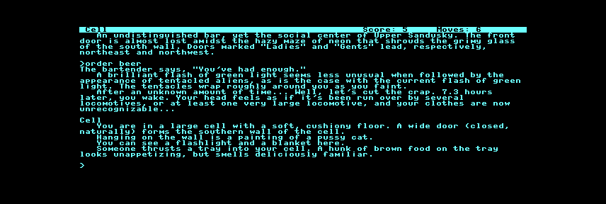 Leather Goddesses of Phobos screenshot 4 for Commodore 64